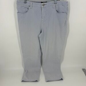 Chicos SO Slimming Women's Denim Crop Pants Light Blue Comfort Stretch